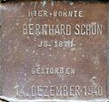 Stolperstein für Bernhard Schön (Sternengasse 48)