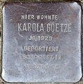 Stolperstein für Karola Goetze (Stolzestraße 14)