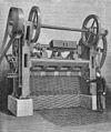 Maschine zur Herstellung von Streckmetall um 1900