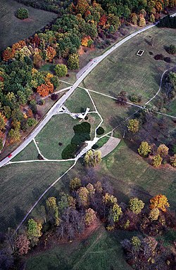Luftbild eines Ausschnittes des Parks (2010)