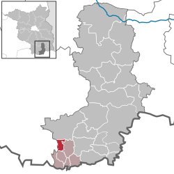 泰陶在上施普雷瓦尔德-劳西茨县的位置
