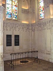 Tombe de Léonard de Vinci au château d'Amboise