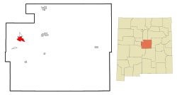 Location of Torreon in Torrance County, New Mexico