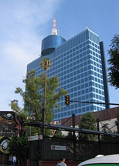 A világkereskedelmi központ épülete Mexikóvárosban