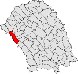 Location in Botoșani County