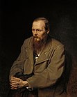 Fjodor Dostojewski auf einem Gemälde von Wassili Perow (1872)