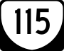 State Route 115 marker