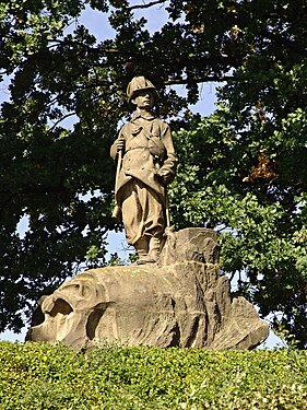 Monument à la guerre entre la Prusse et l'Autriche de 1866.