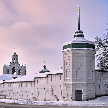 98. Михайловская башня Спасо-Преображенского монастыря, Ярославль. Автор — Николай Васильевич Белавин