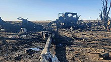 Wreckage from a Russian column destroyed near Trostianets on 17 March Rosiis'ka tekhnika pid Trostiantsem 18.03.2022 (5).jpg