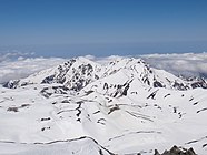 残雪期の奥大日岳