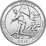 2016 America The Beautiful Quarters - Fort Moultrie South Carolina Reverse