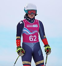 Lee Ha-eun beim Super-G-Wettbewerb