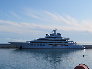 Amadea i Antibes i Frankrike, 2019.