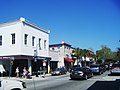 Looking down Bay Street in Beaufort, South Carolina.