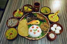 Un thali bengali.