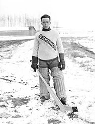 Eskimo goaltender Bill Tobin