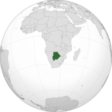 Botswana (centered orthographic projection).svg