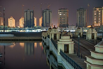 Bridge to Marsa Arabia in The Pearl