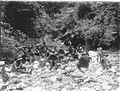 A Dutch military patrol on break during the Aceh War