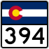 State Highway 394 marker