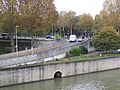 Confluence de la Bièvre dans la Seine.