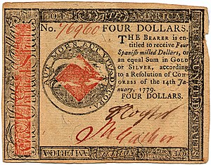 Continental Currency $4 banknote obverse (January 14, 1779).jpg