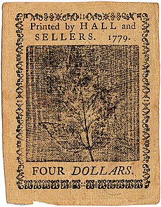 Continental Currency $4 banknote reverse (January 14, 1779).jpg