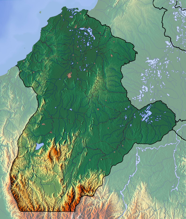 科尔多瓦省地形图