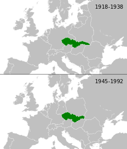 Чехословакия преди/след Втората световна война
