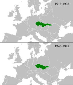 Czechoslovakia location map