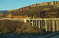 Bridge of Rruga e Kombit in Kukës, Albania