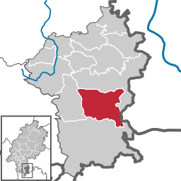 Läget för Erbach (Odenwald) i Odenwaldkreis