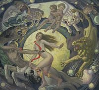 Ernest Procter, The Zodiac, 1925, oil paint on canvas, Tate Museum