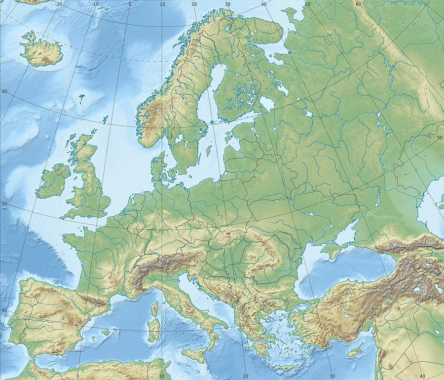 皇太子裕仁親王の欧州訪問の位置（ヨーロッパ内）