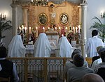 Msza Święta sióstr kapłanek w kaplicy w Felicjanowie