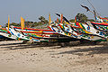 Perahu penangkap ikan di Gambia