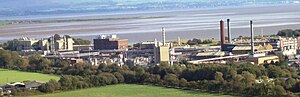 English: GlaxoSmithKline factory in Ulverston,...