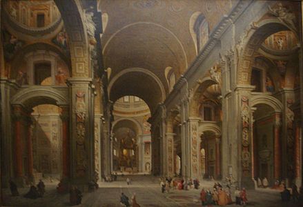 Giovanni Paolo Panini - "Interior of St. Peter's, Rome"