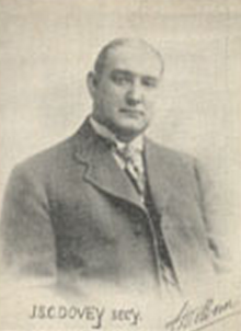 John Dovey pictured on a 1907 postcard.