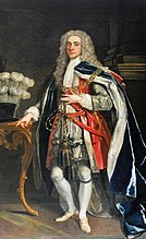 Джон Вандербанк (1694-1739) - Филип Дормер Стэнхоуп (1694–1773), 4-й граф Честерфилд, штат Кентукки, в мантии с подвязками - 1175945 - National Trust.jpg