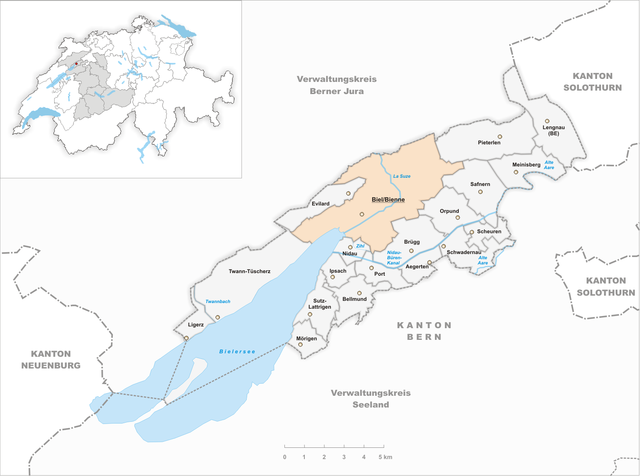 Plan Biel/Bienne