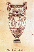 Vase de Sosibios, décalque par John Keats, emprunté au recueil Les Monuments antiques du musée Napoléon.