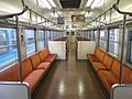 The interior of JR-West KuHa 455-702 included in 413 series set B11, October 2014