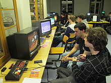 Gameplay of Alex Kidd in Miracle World on a Master System, and others in the background, in 2012 Lange Nacht der Computerspiele 1.JPG