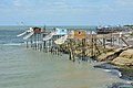 Fishing at the mouth of the Gironde estuary