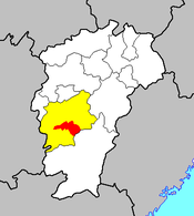 泰和县在江西省及吉安市的位置