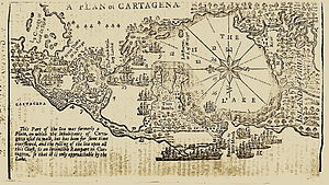 План Картахены на 1740 год