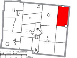 Location of Bokescreek Township in Logan County