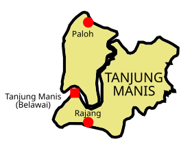 Localisation de District de Tanjung Manis